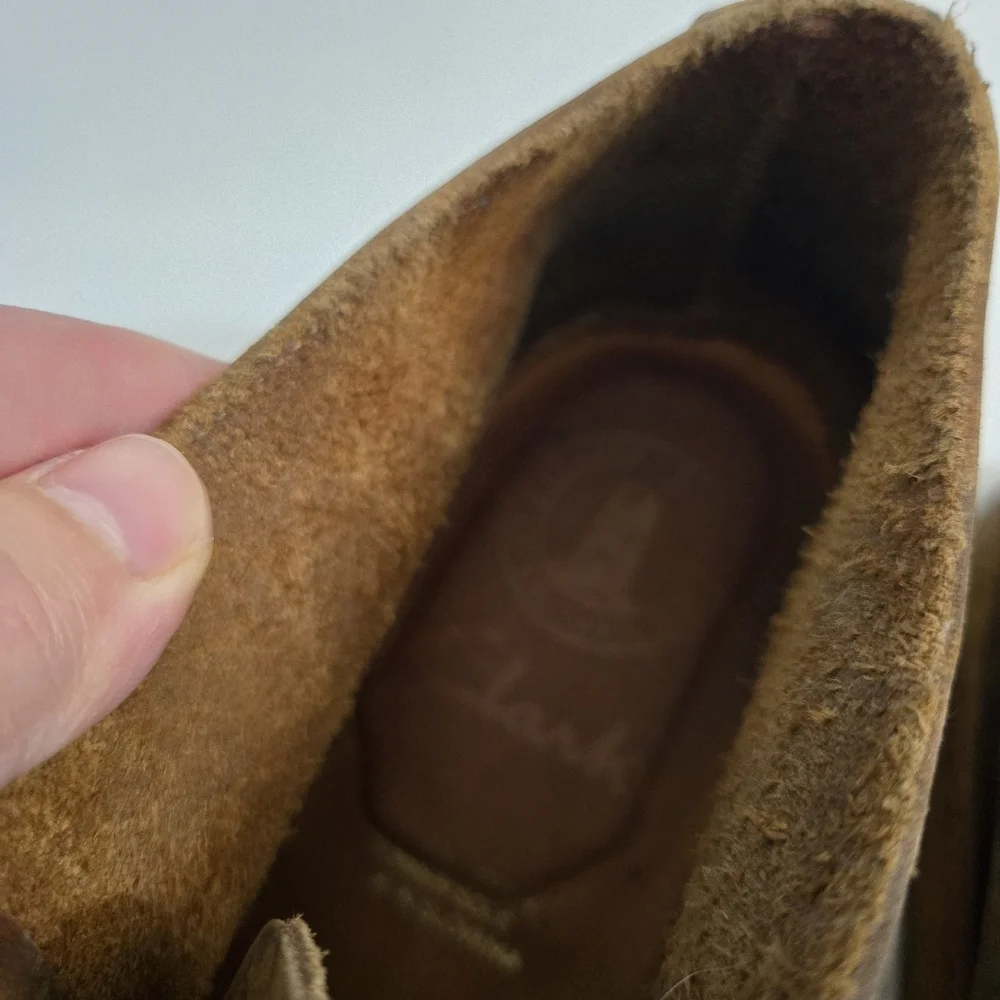 Clarks Desert Trek Brown Beeswax Leather Shoes chukka brown mens 10.5/11